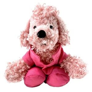 Ganz Webkinz HM107 Pink Poodle Dog Plush Animal Soft Stuffed Toy 11" No Code
